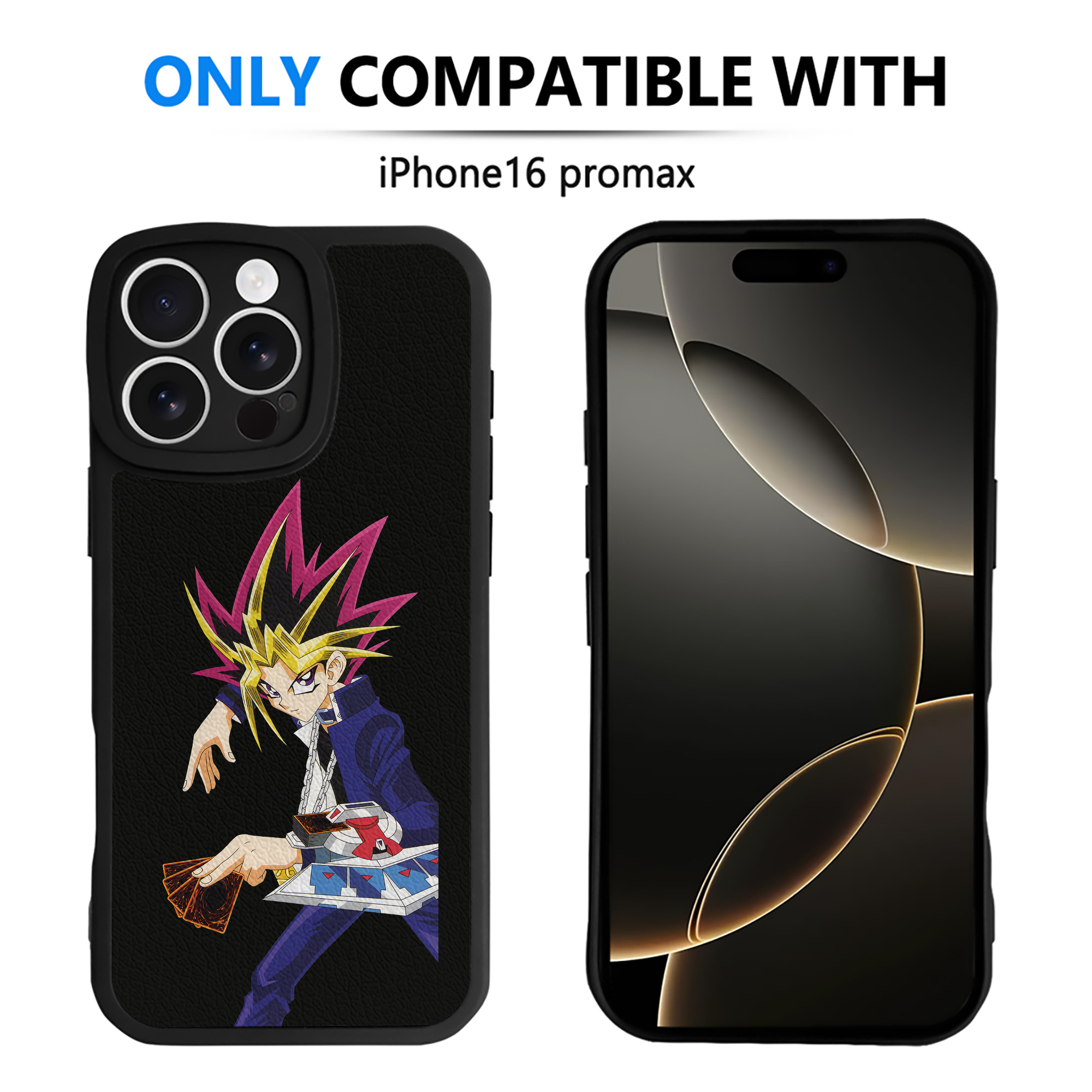 遊☆戯☆王 Yu-Gi-Oh! 【iPhone 16シリーズ対応】シリコンスマホケース（レザー調） 材質：シリコン